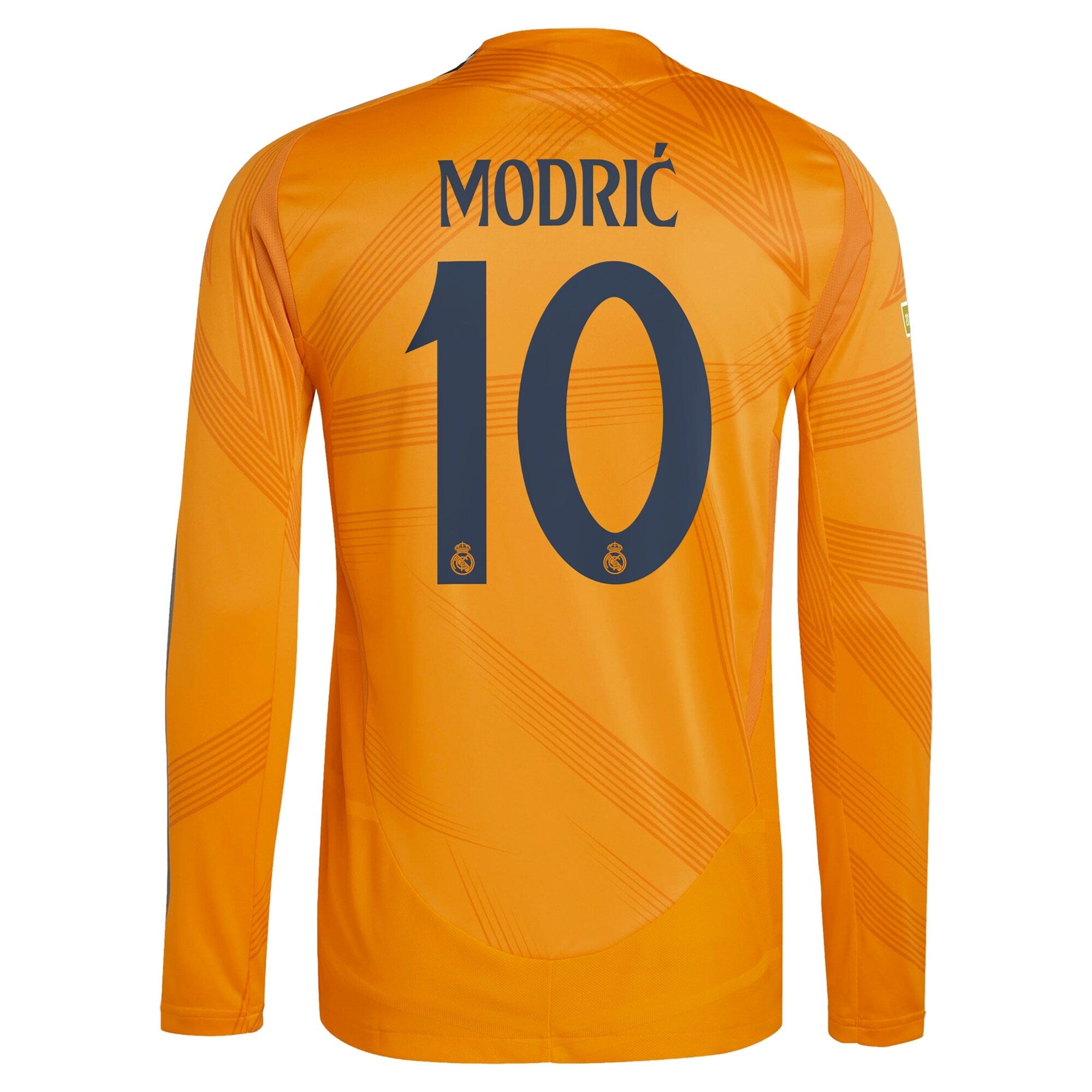 Espoor™ Luka Modric Real Madrid adidas 2024/25 Away Long Sleeve Player Jersey - Orange