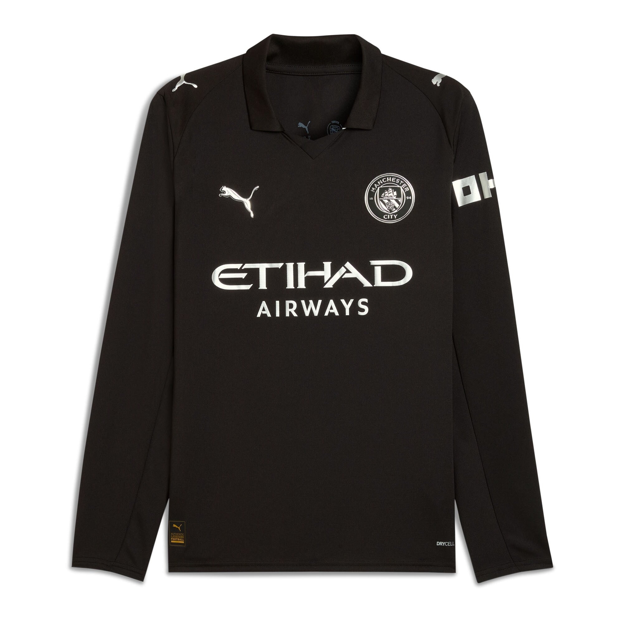 Espoor™ Manchester City Puma 2025/26 Away Long Sleeve Custom Jersey - Black