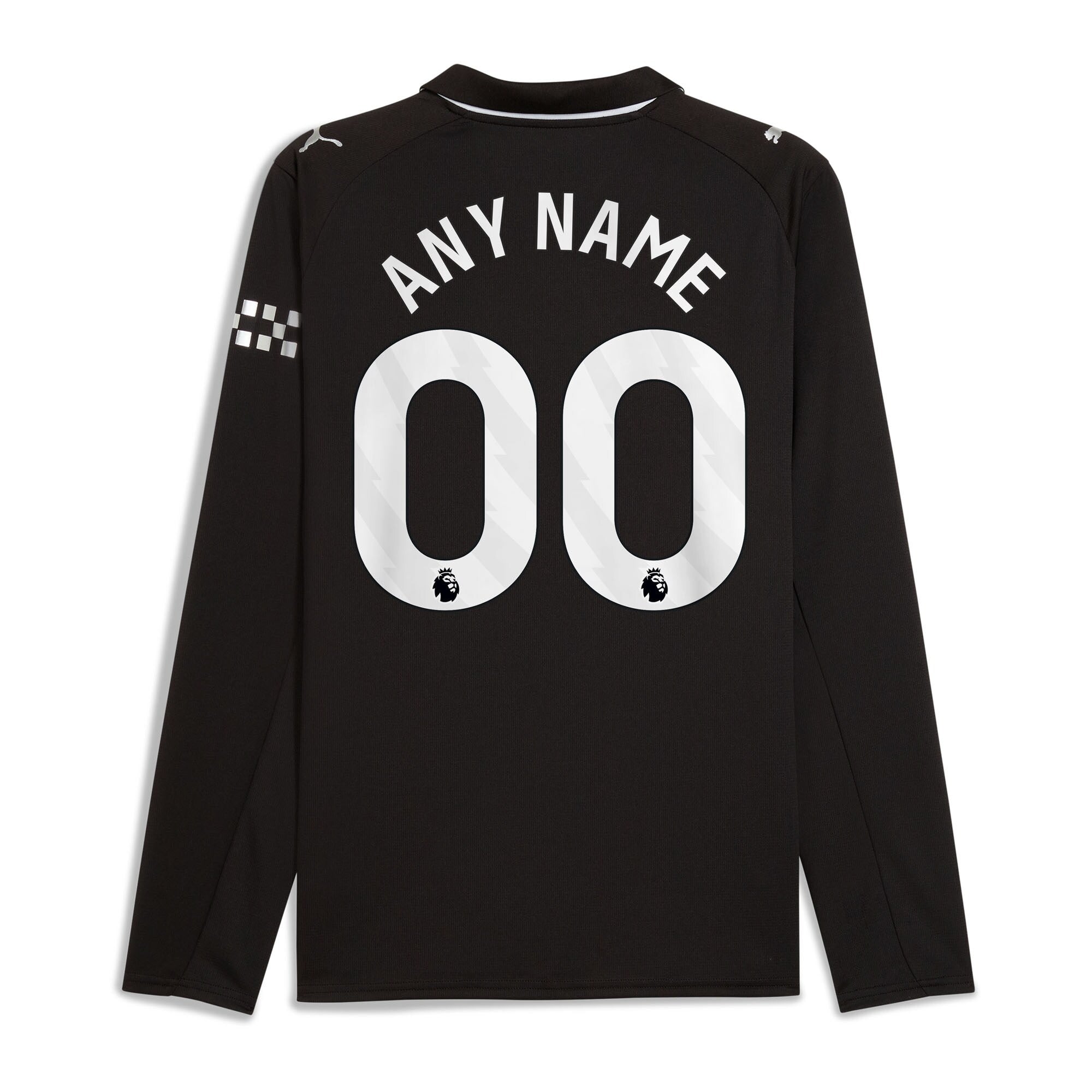 Espoor™ Manchester City Puma 2025/26 Away Long Sleeve Custom Jersey - Black