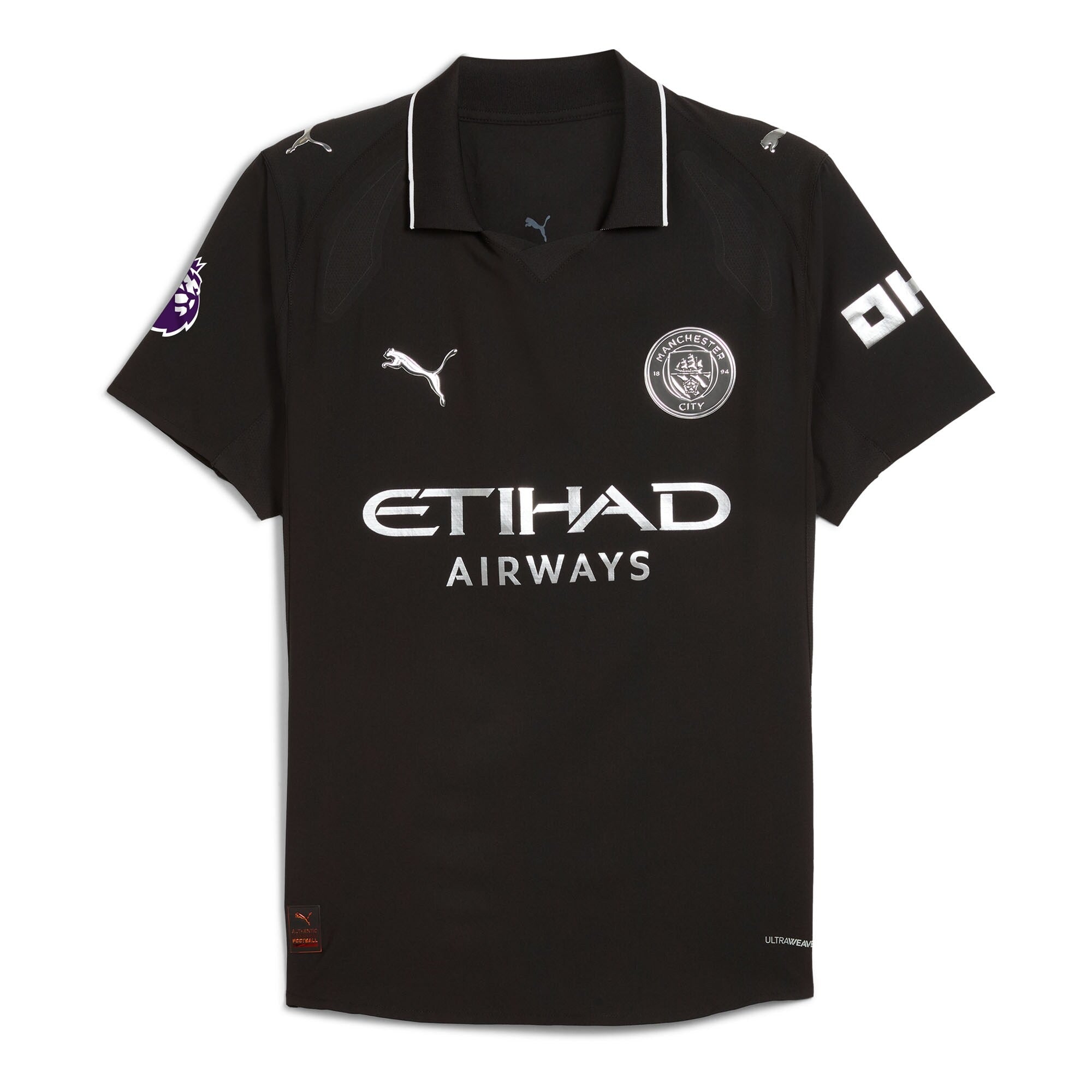 Espoor™ Manchester City Puma 2025/26 Away Custom Jersey – Black