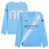 Espoor™ Manchester City Puma 2025/26 Home Long Sleeve Custom Jersey - Sky Blue