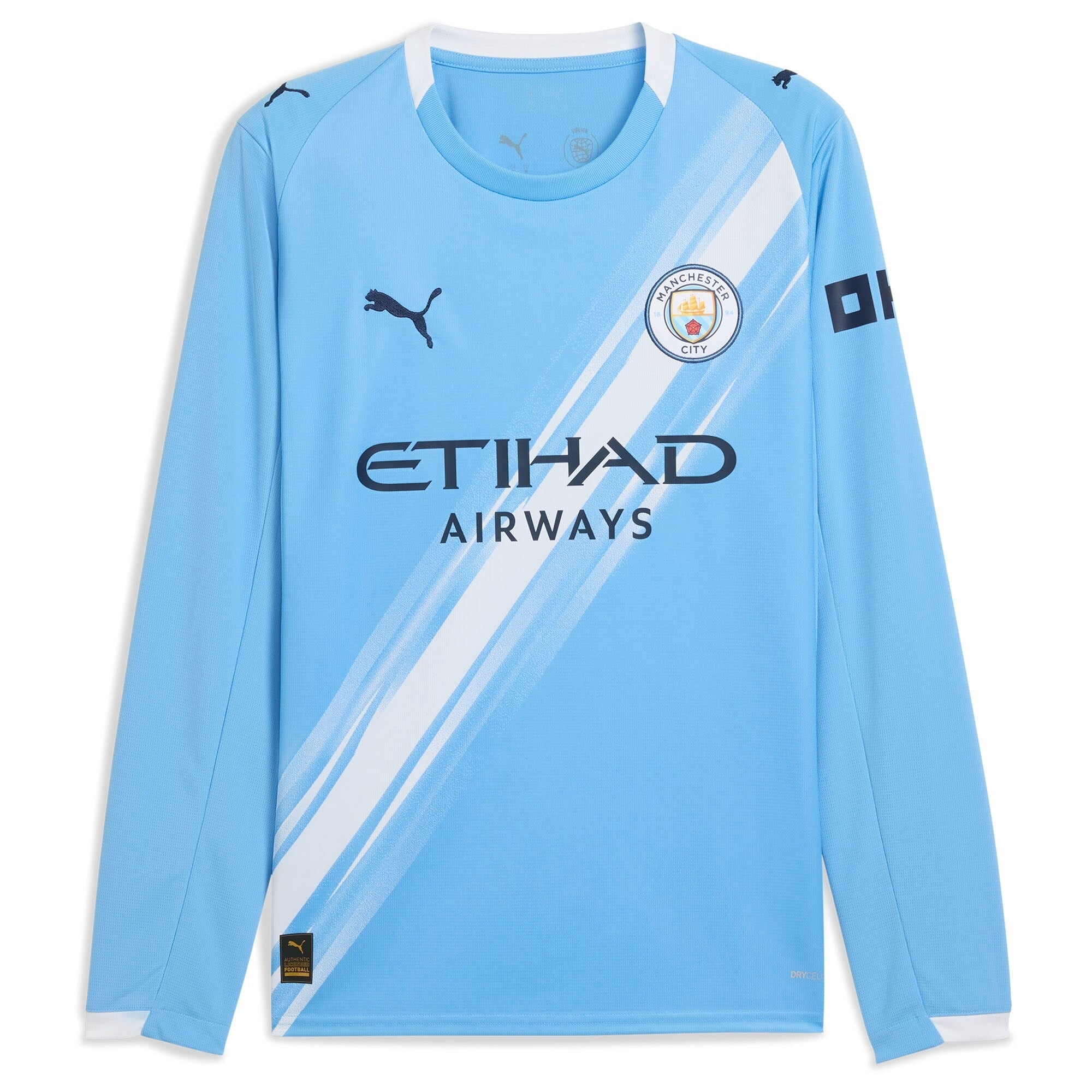 Espoor™ Manchester City Puma 2025/26 Home Long Sleeve Custom Jersey - Sky Blue
