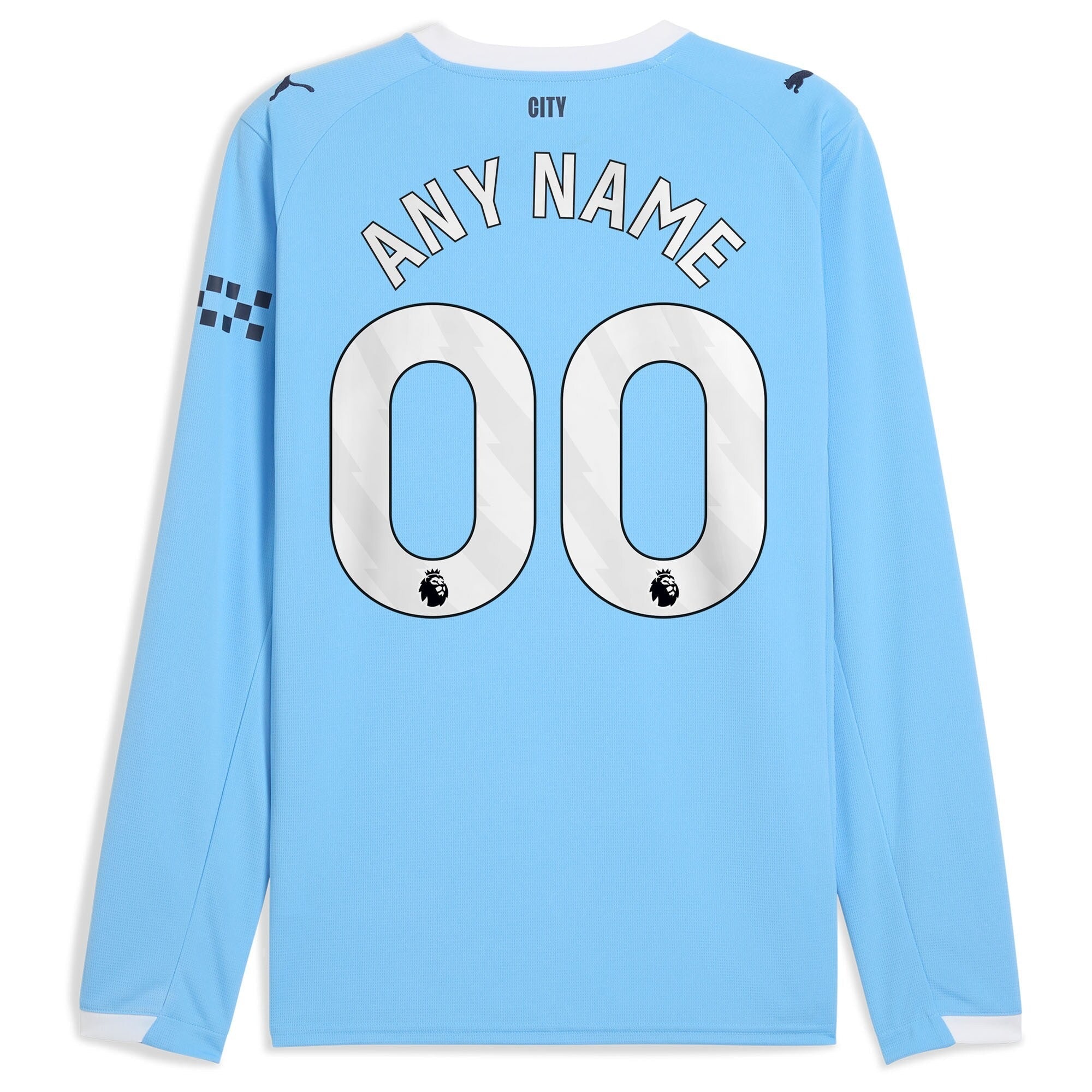 Espoor™ Manchester City Puma 2025/26 Home Long Sleeve Custom Jersey - Sky Blue