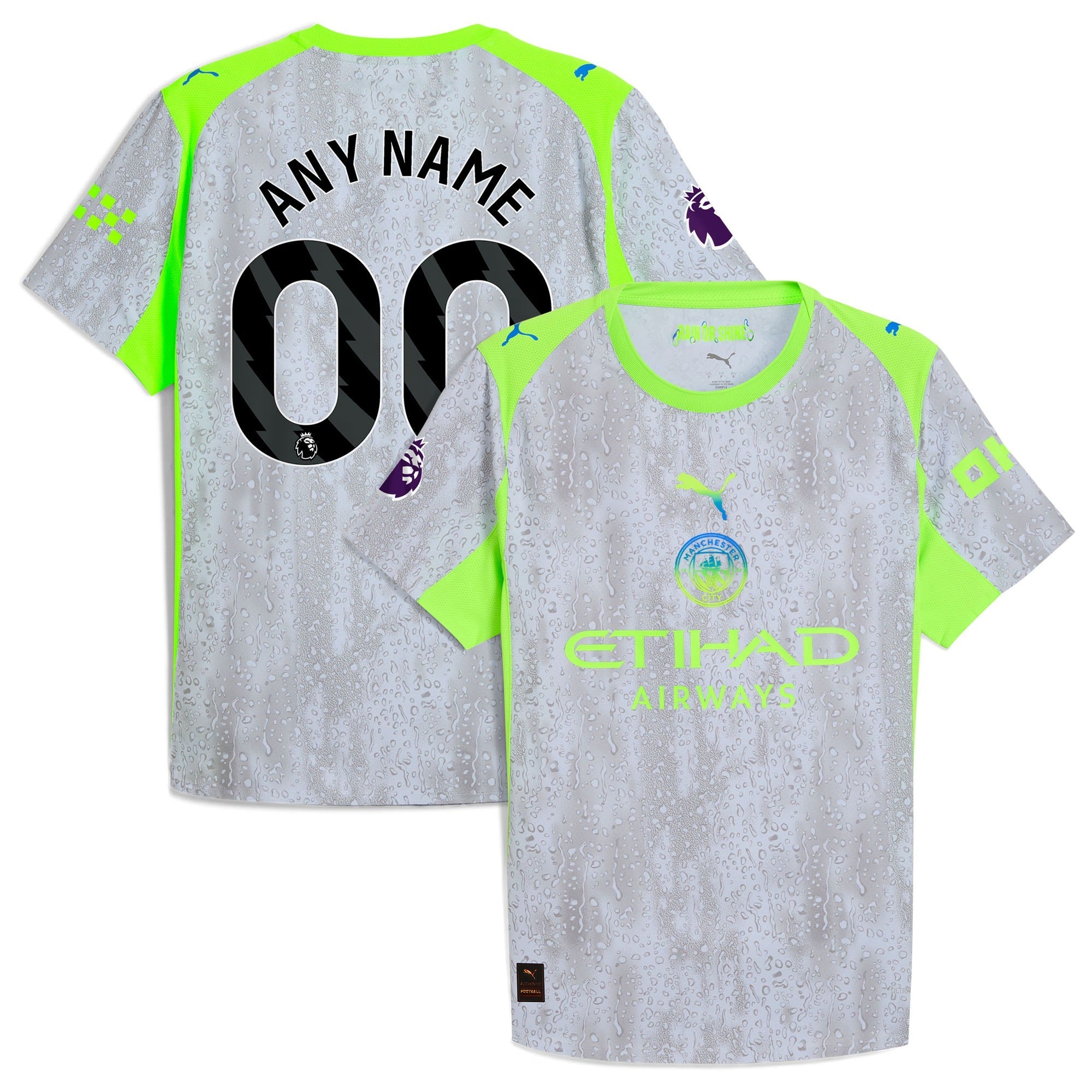 Espoor™ Manchester City Puma 2025/26 Third Custom Jersey - Green/Neon Green