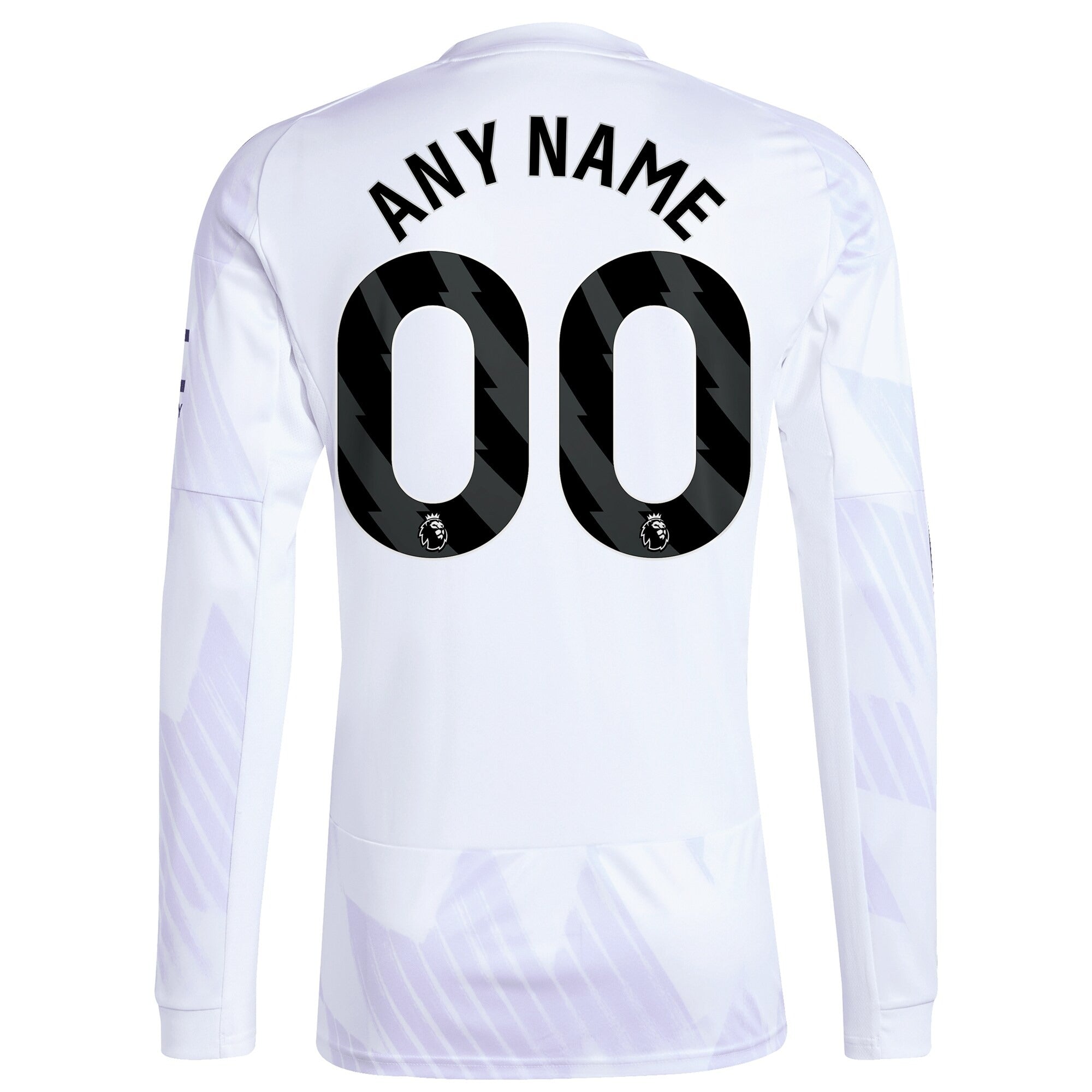 Espoor™ Manchester United adidas 2025/26 Away Long Sleeve Custom Jersey - White