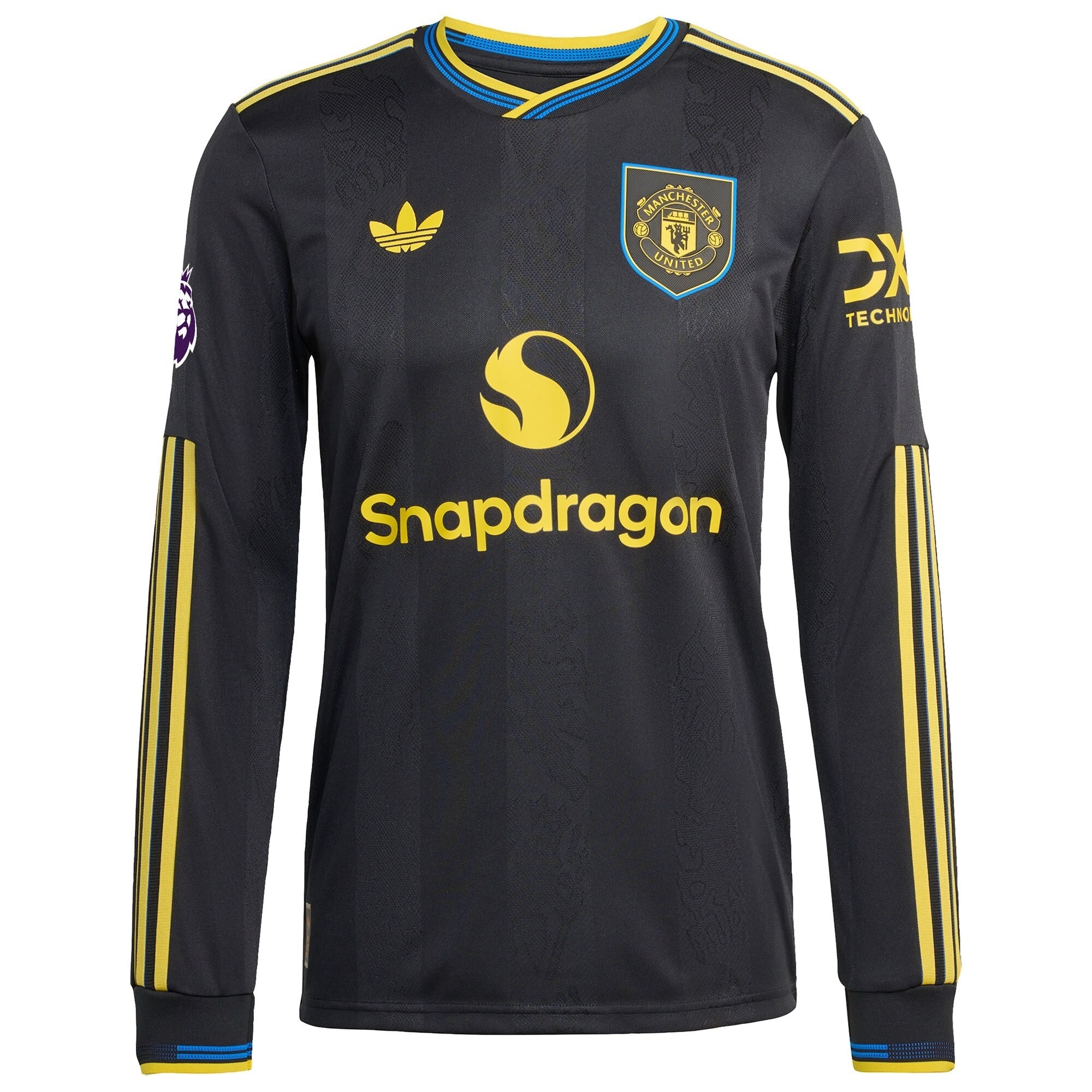 Espoor™ Cristiano Ronaldo Manchester United adidas 2025/26 Third Long Sleeve Player Jersey - Black