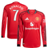 Espoor™ Manchester United adidas WSL Home Shirt 2025-26 - Long sleeve with Cristiano Ronaldo 7 printing Jersey