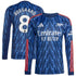 Espoor™ Martin Ødegaard Arsenal adidas 2025/26 Away Long Sleeve Player Jersey - Blue