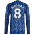 Espoor™ Martin Ødegaard Arsenal adidas 2025/26 Away Long Sleeve Player Jersey - Blue