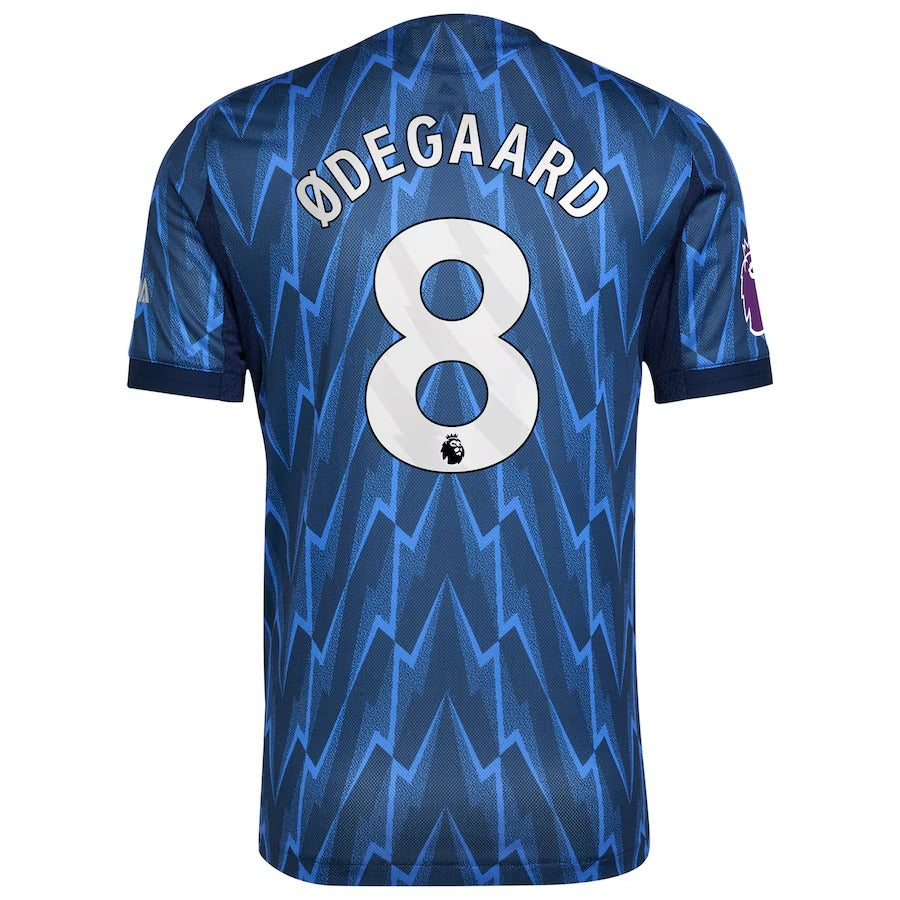 Espoor™ Martin Ødegaard Arsenal adidas 2025/26 Away Player Jersey - Blue