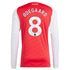 Espoor™ Martin Ødegaard Arsenal adidas 2025/26 Home Long Sleeve Player Jersey - Red