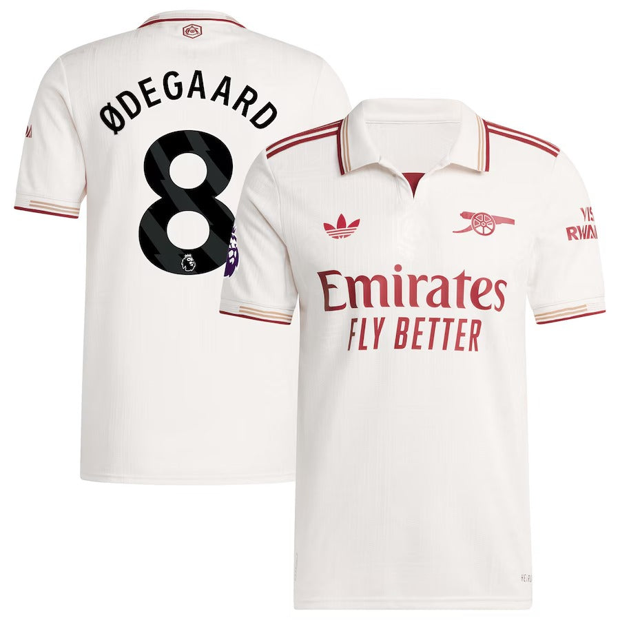Espoor™ Martin Ødegaard Arsenal adidas 2025/26 Third Player Jersey - White