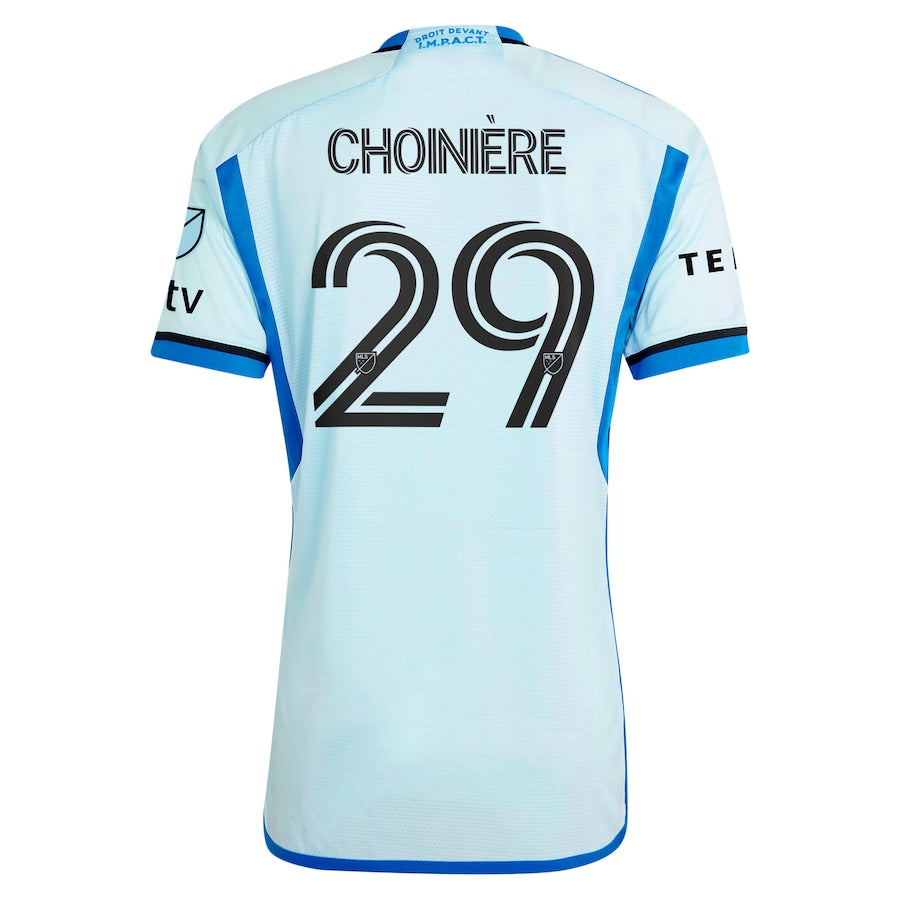 Mathieu Choinière CF Montreal adidas 2024 La Main Player Jersey – Light Blue - Jersey Teams World