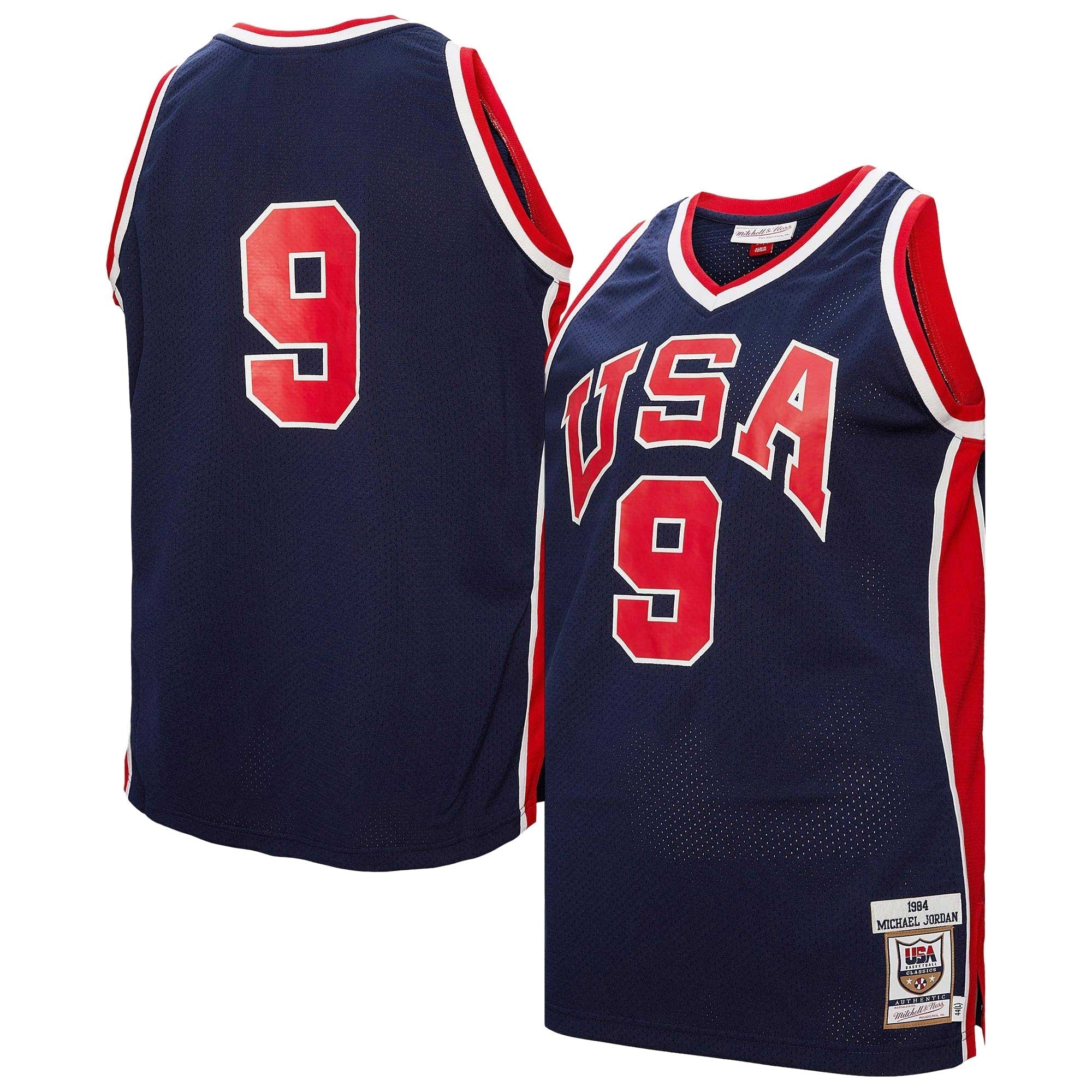 Mitchell & Ness Michael Jordan USA Basketball 1984 Authentic Jersey – Navy - Jersey Teams World