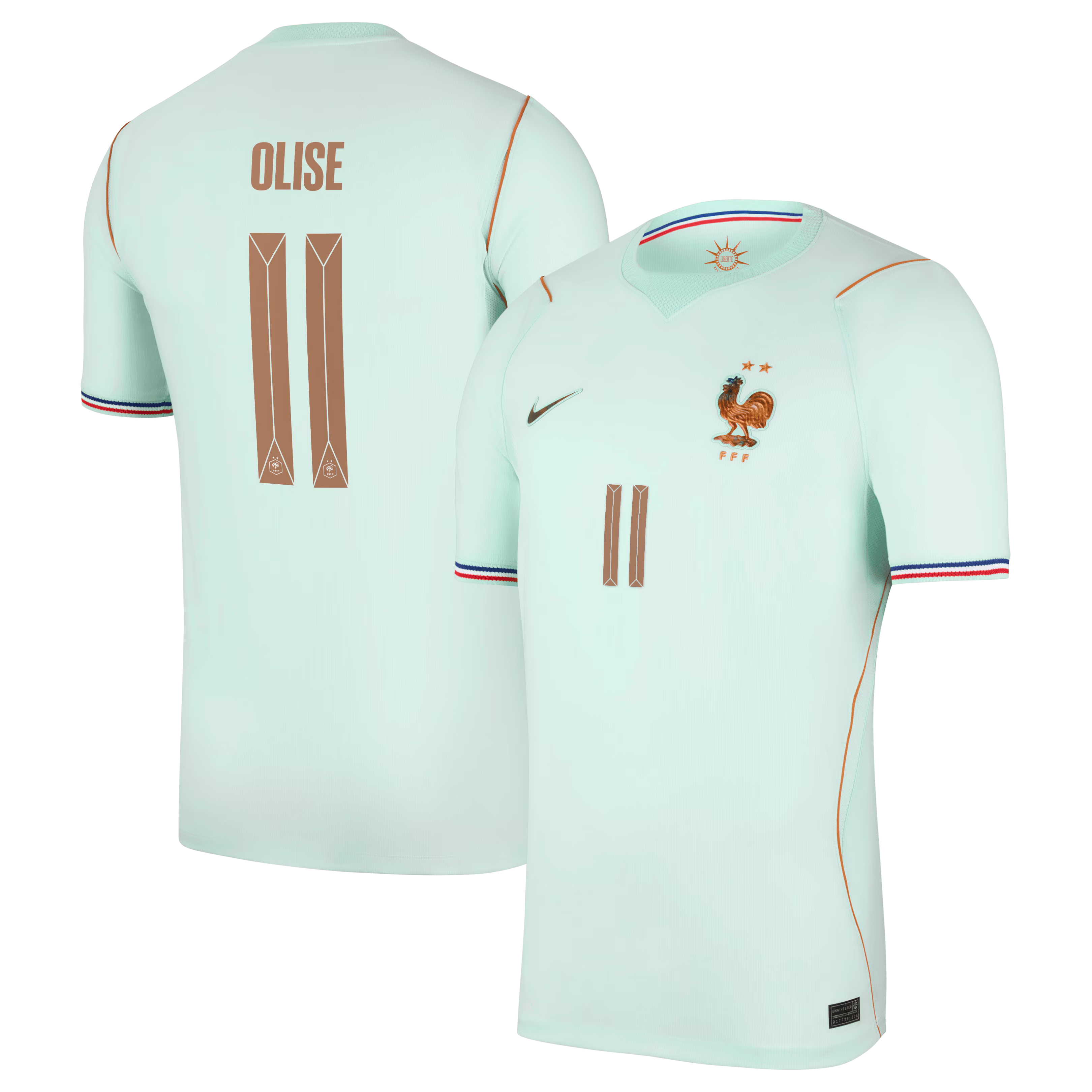 Espoor™ Michael Olise France National Team Nike 2026 Away Stadium Replica Jersey - Green