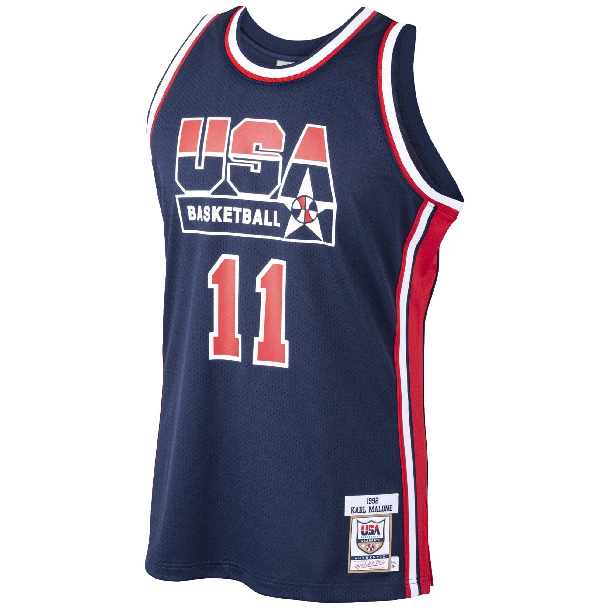 Mitchell & Ness Karl Malone USA Basketball 1992 Dream Team Authentic Jersey – Navy - Jersey Teams World