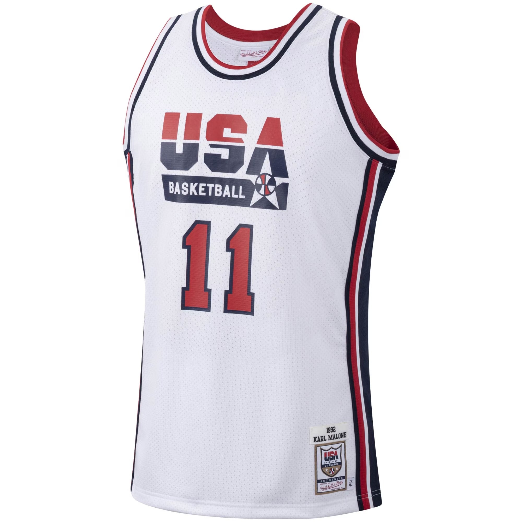 Mitchell & Ness Karl Malone USA Basketball 1992 Dream Team Authentic Jersey – White - Jersey Teams World