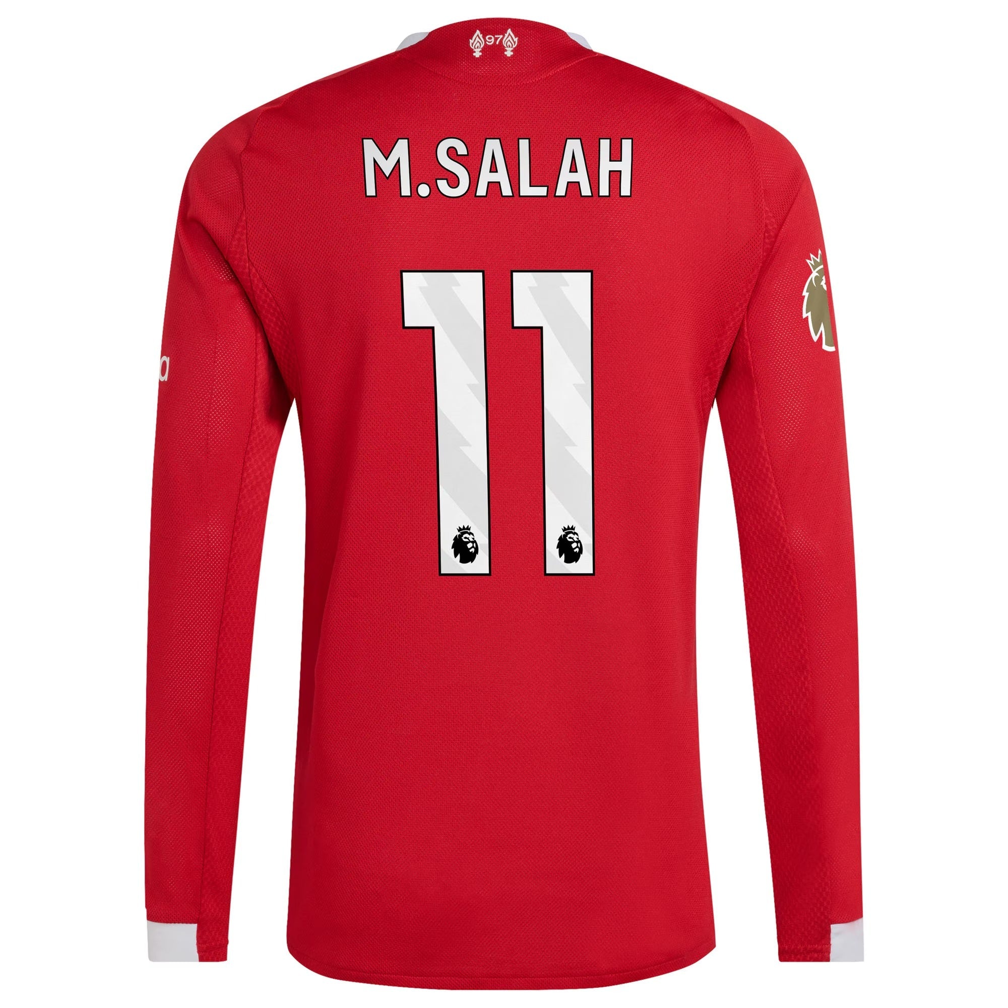 Espoor™ Mohamed Salah Liverpool 2025/26 Home Long Sleeve Jersey - Red