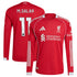 Espoor™ Mohamed Salah Liverpool 2025/26 Home Long Sleeve Jersey - Red