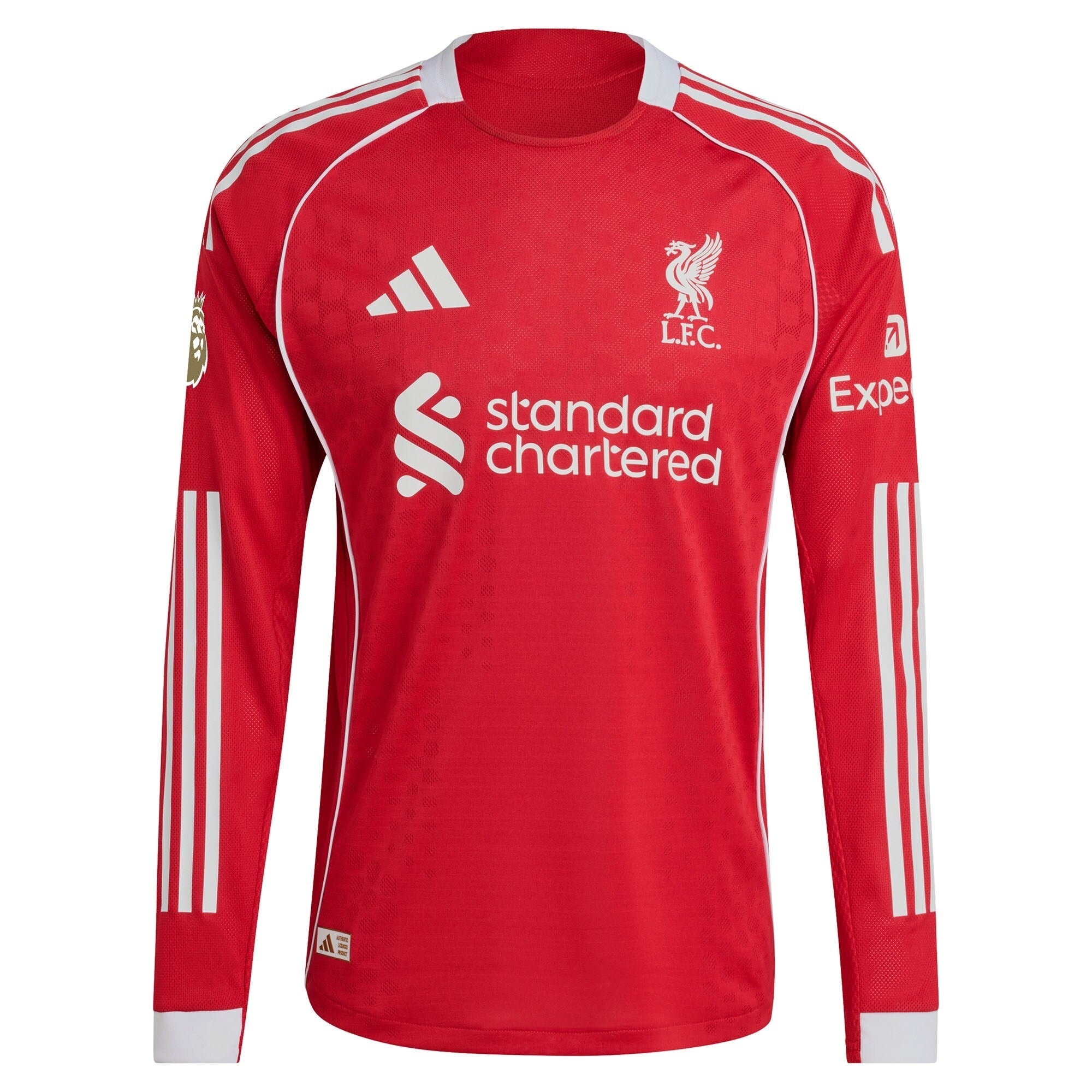 Espoor™ Mohamed Salah Liverpool 2025/26 Home Long Sleeve Jersey - Red