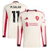 Espoor™ Mohamed Salah Liverpool adidas 2025/26 Away Long Sleeve Player Jersey - White