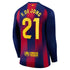 Espoor™ Nike Frenkie de Jong Barcelona 2025/26 Home Long Sleeve Jersey - Navy