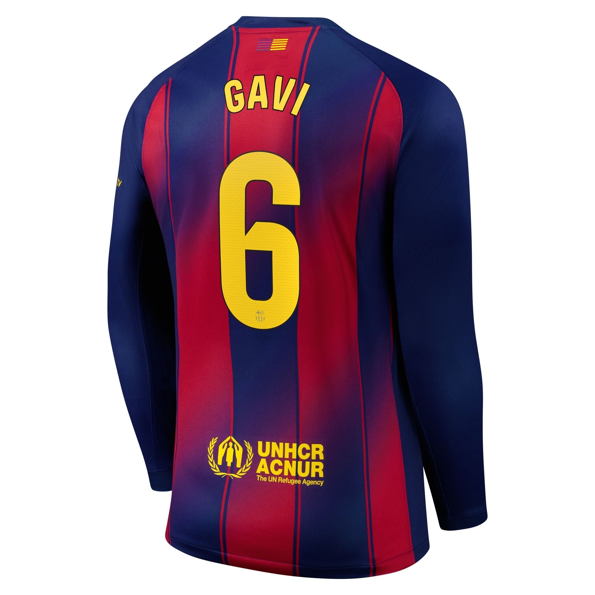 Espoor™ Nike Gavi Barcelona 2025/26 Home Long Sleeve Jersey - Navy