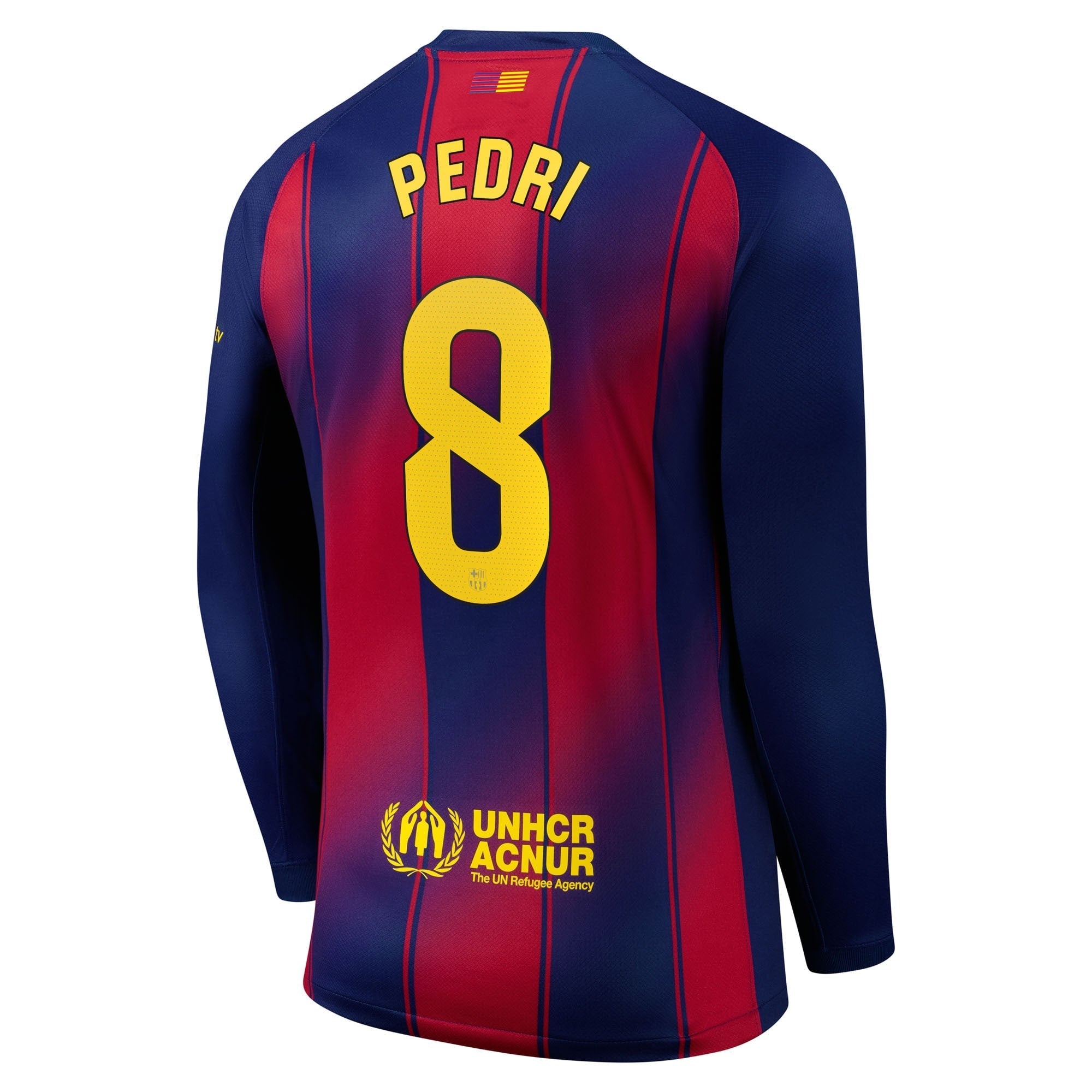 Espoor™ Nike Pedri Barcelona 2025/26 Home Long Sleeve Jersey - Navy