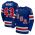 Nike Quinn Hughes #43 USA Hockey 2026 Home Jersey - Royal Blue - Jersey Teams World
