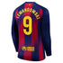 Espoor™ Nike Robert Lewandowski Barcelona 2025/26 Home Long Sleeve Jersey - Navy