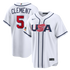 Nike USA Baseball 2026 World Baseball Classic Home Stadium Jersey – Ernie Clement – White - Jersey Teams World