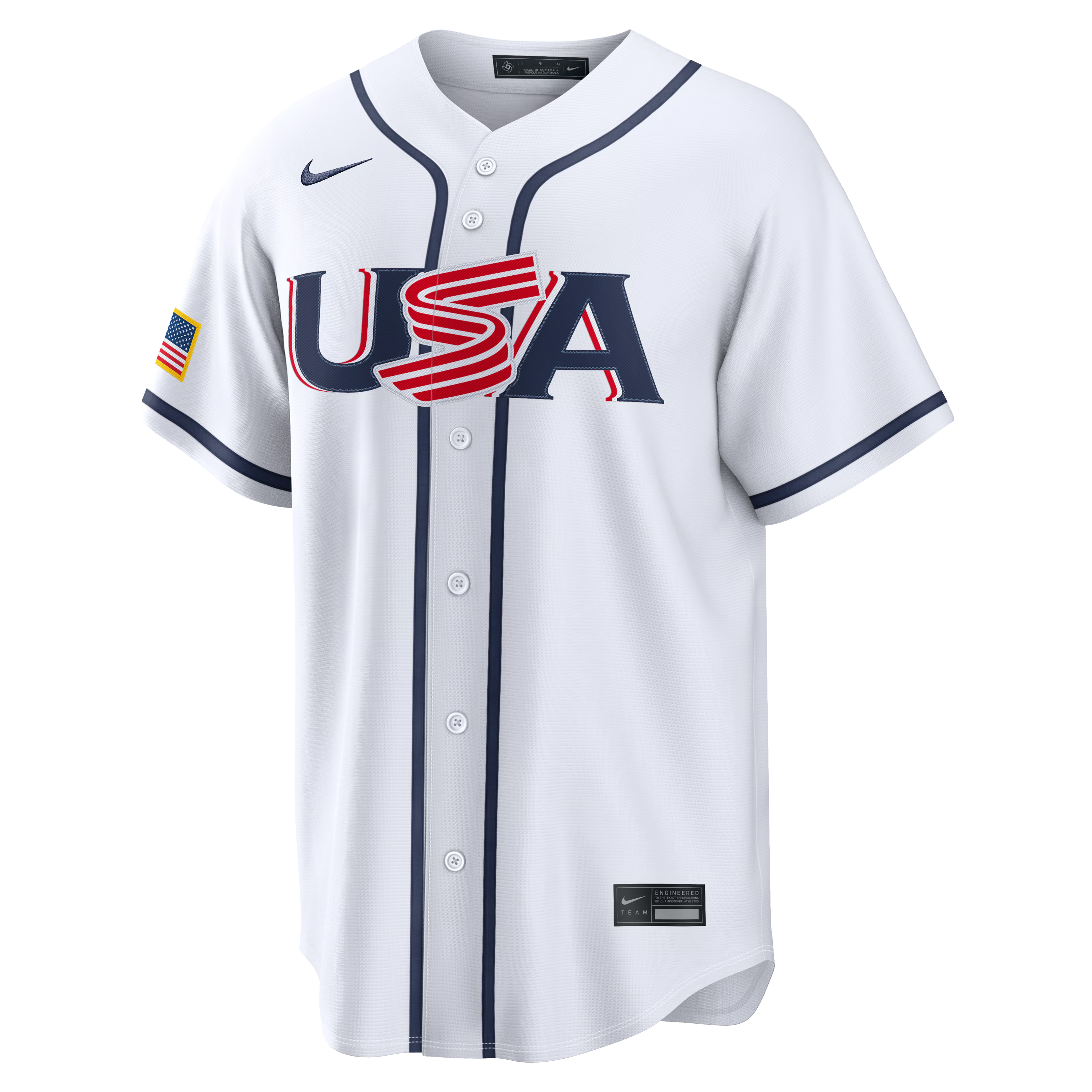 Nike USA Baseball 2026 World Baseball Classic Home Stadium Jersey – Pete Crow-Armstrong #1 – White - Jersey Teams World