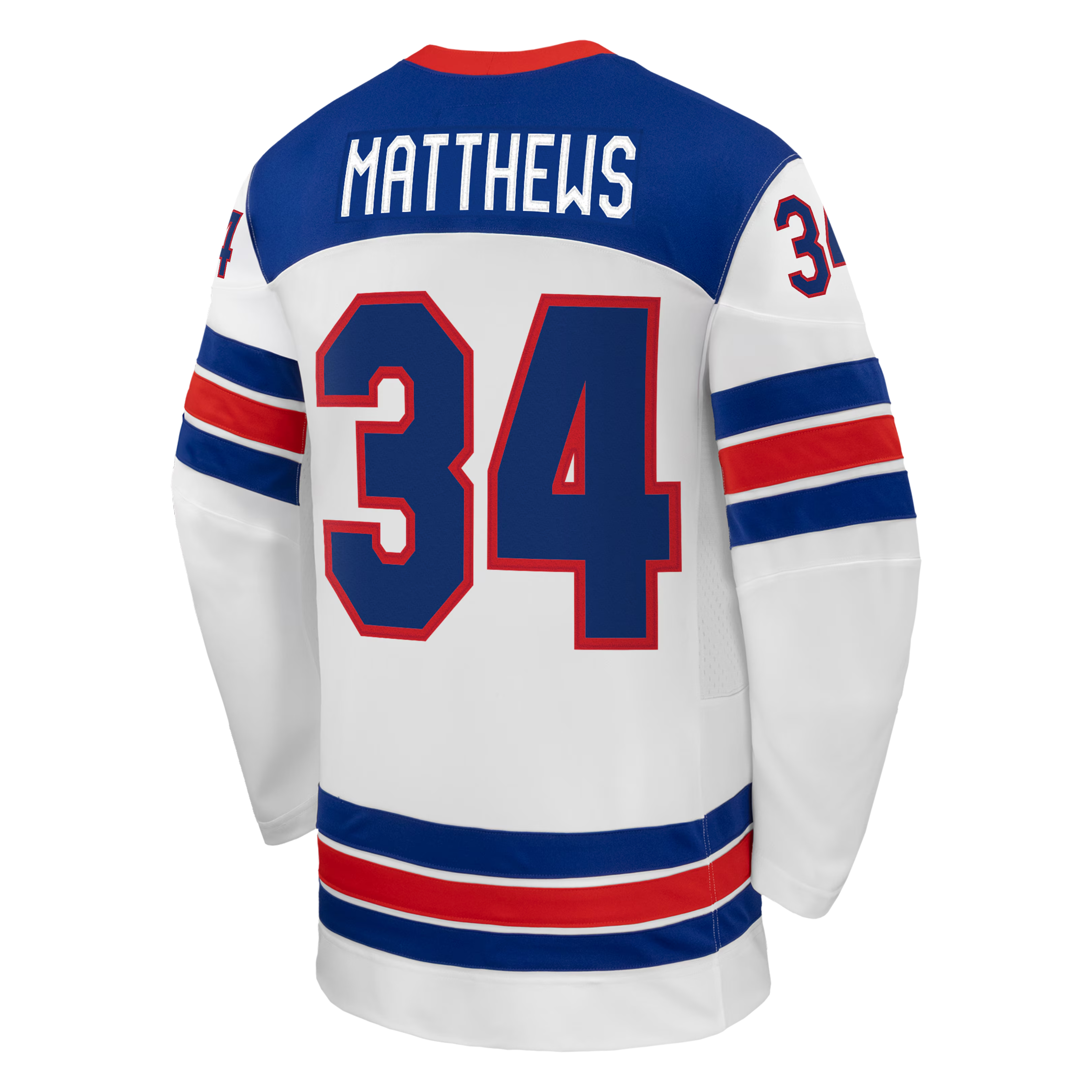 Nike USA Hockey 2026 Home Supporter Edition Jersey – Auston Matthews #34 – Royal Blue - Jersey Teams World