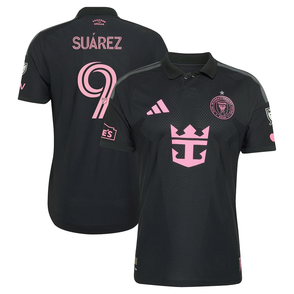 Official Luis Suárez Inter Miami CF 2026 On-Field Patch Jersey - Black - Jersey Teams World