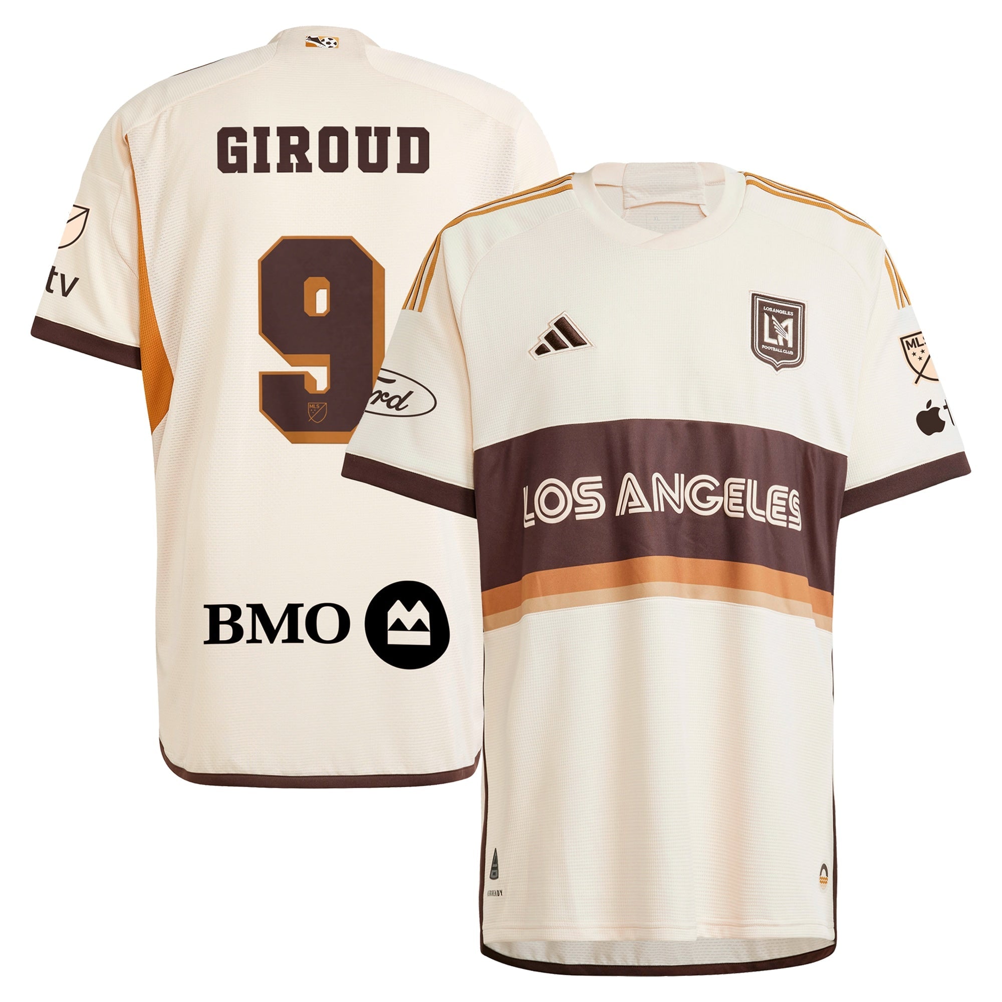 Espoor™ Olivier Giroud LAFC adidas 2024 Archive Jersey - Tan