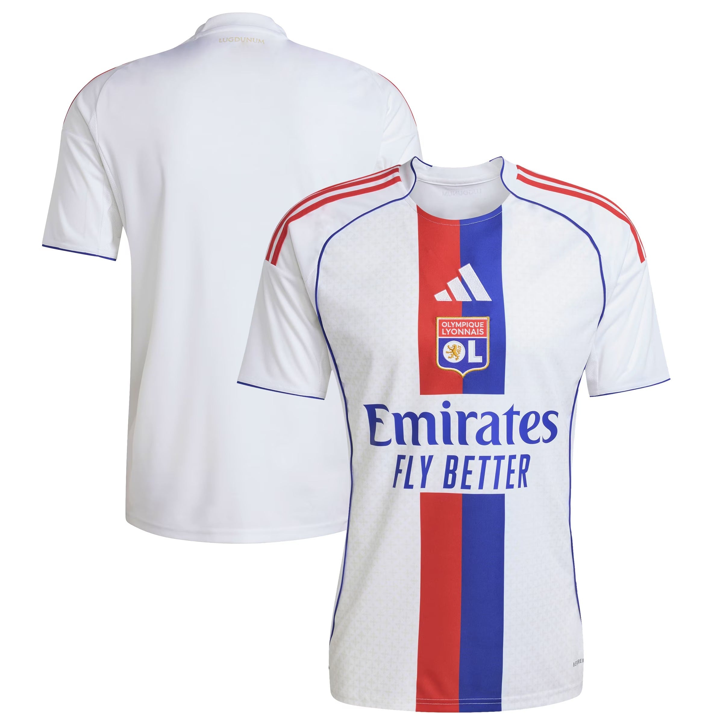 Espoor™ Olympique Lyonnais adidas 2025/26 Home Custom Jersey - White