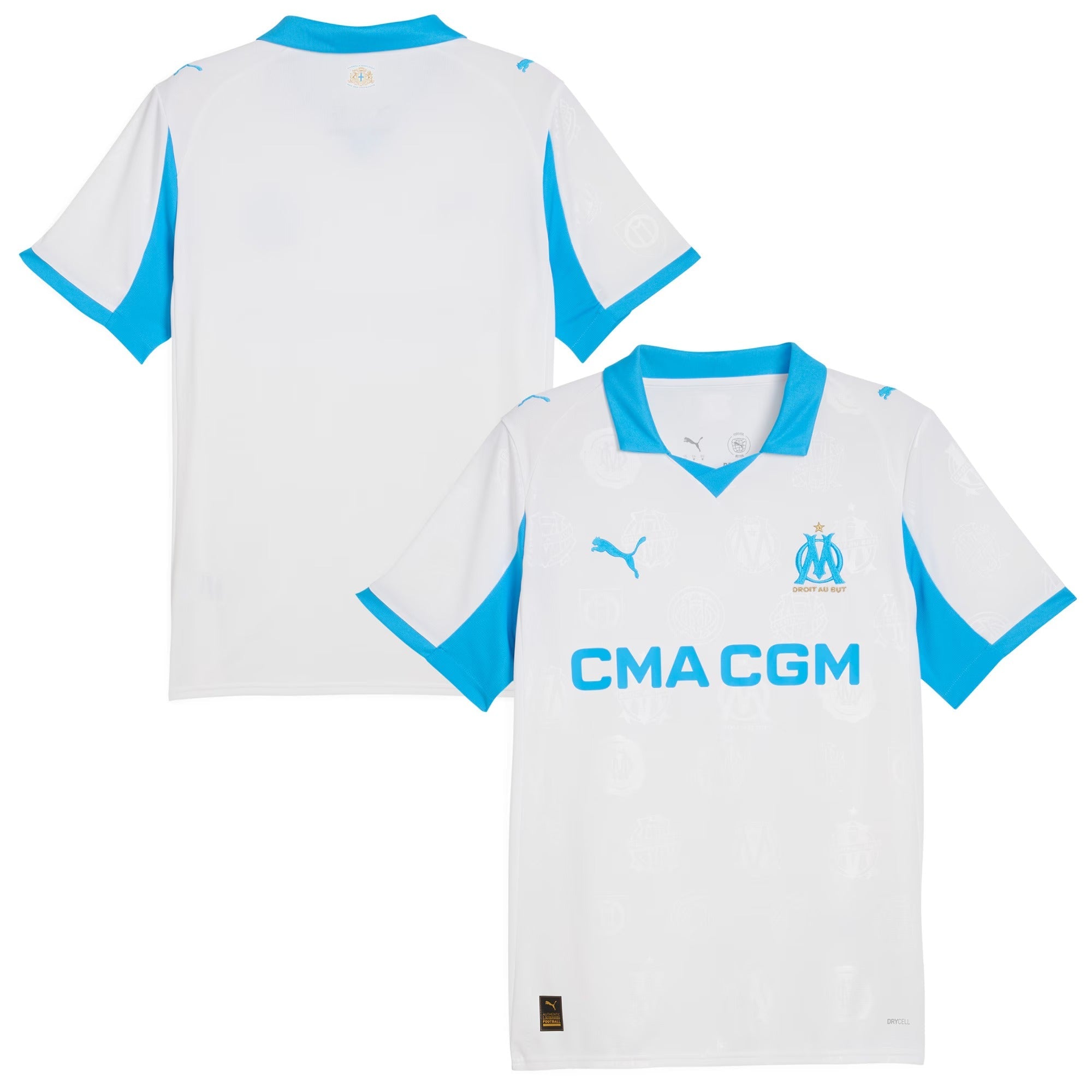 Espoor™ Olympique Marseille Puma 2025/26 Custom Home Jersey - White