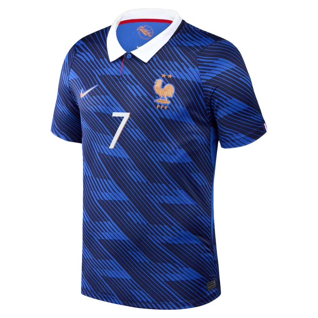 Espoor™ Ousmane Dembélé France National Team Nike 2026 Home Stadium Replica Jersey - Blue