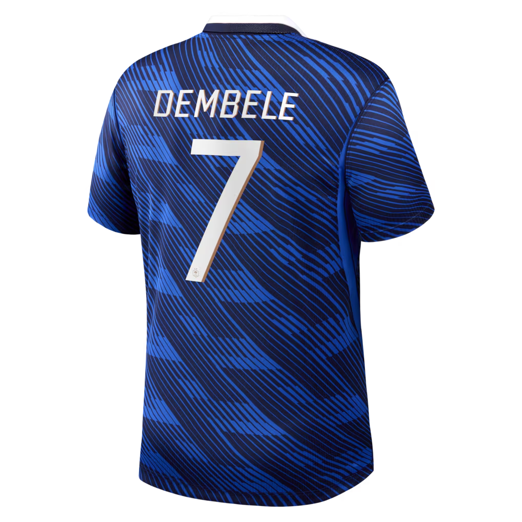 Espoor™ Ousmane Dembélé France National Team Nike 2026 Home Stadium Replica Jersey - Blue