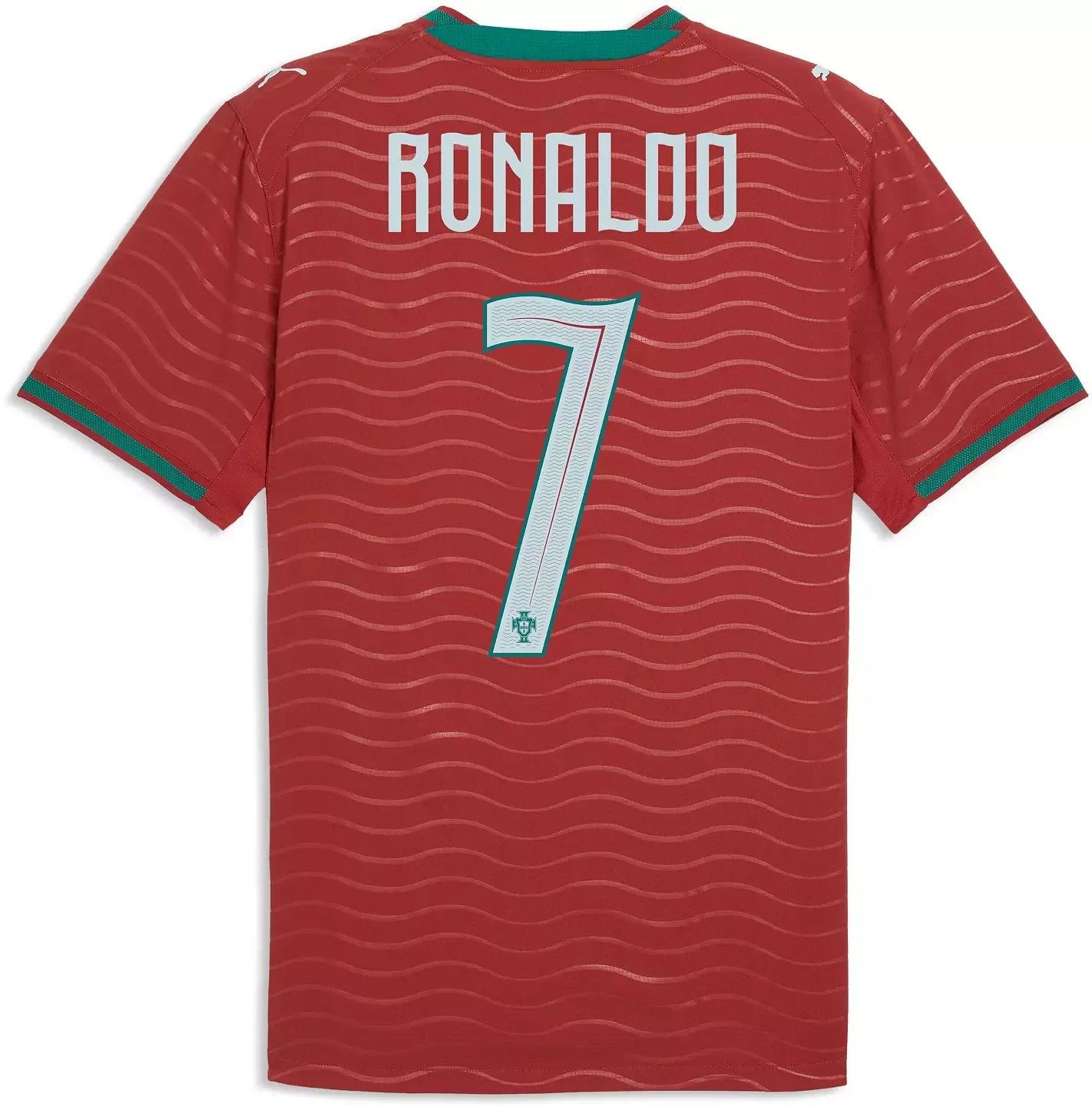 PUMA Portugal National Team 2026 Home Player Edition Jersey – Cristiano Ronaldo #7 – Red/Gold/Green - Jersey Teams World