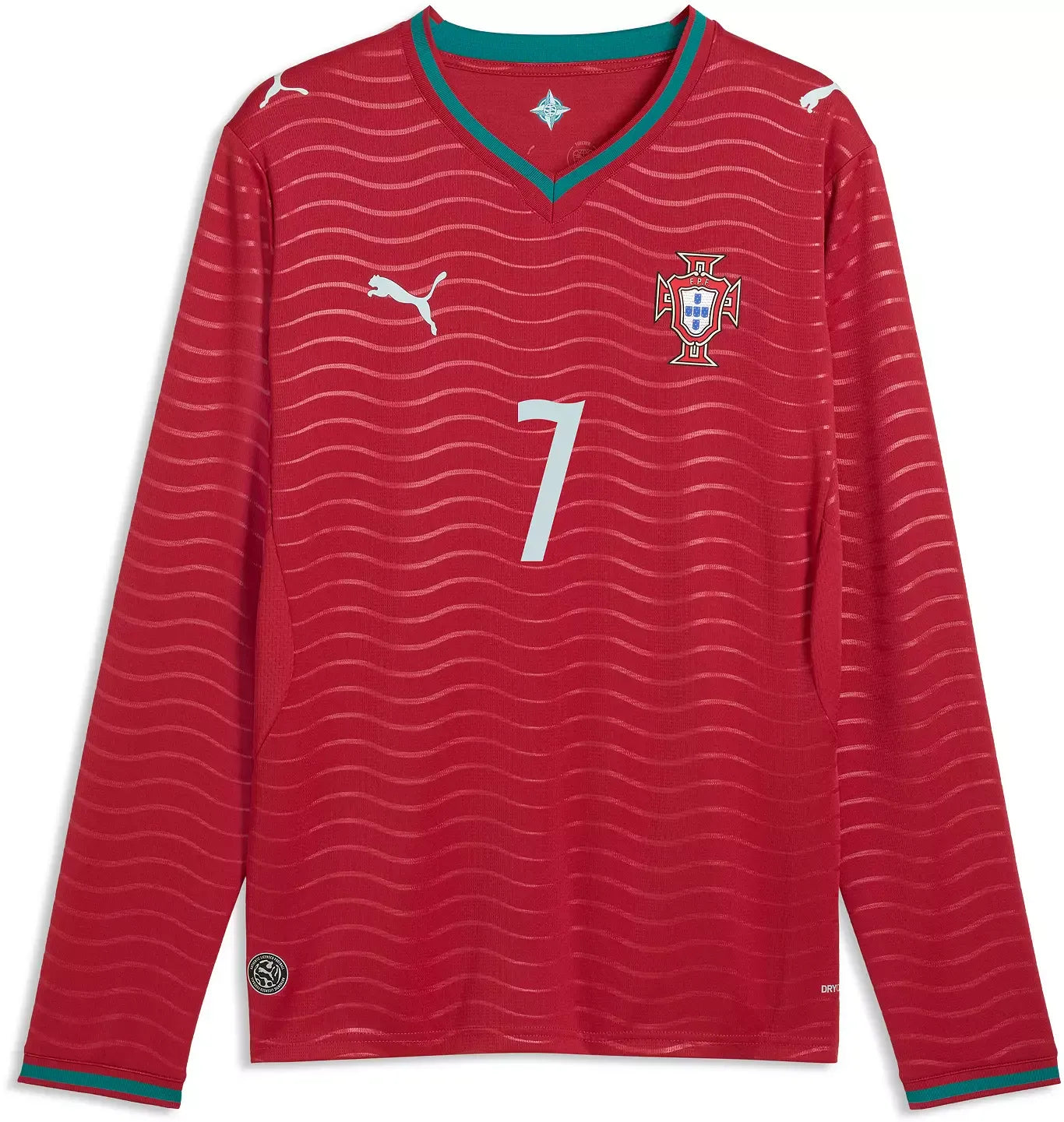 Espoor™ PUMA Portugal National Team 2026 Home Supporter Edition Long Sleeve Jersey – Cristiano Ronaldo #7 – Red