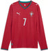 Espoor™ PUMA Portugal National Team 2026 Home Supporter Edition Long Sleeve Jersey – Cristiano Ronaldo #7 – Red