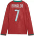 Espoor™ PUMA Portugal National Team 2026 Home Supporter Edition Long Sleeve Jersey – Cristiano Ronaldo #7 – Red