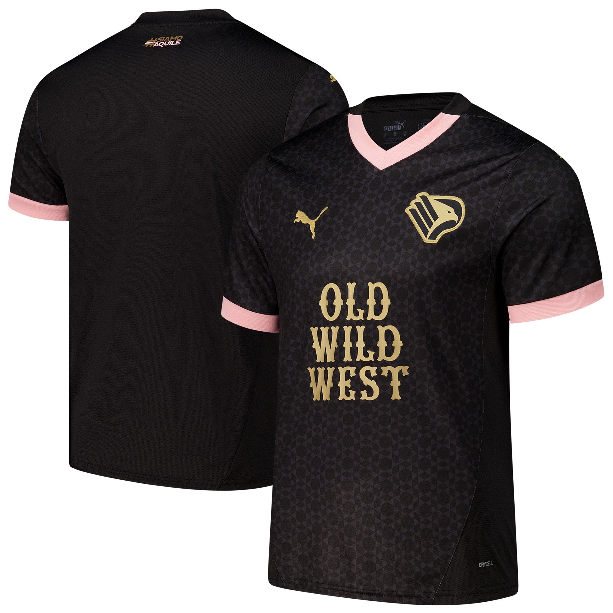 Espoor™ Palermo Puma 2024/25 Away Custom Jersey - Black