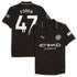 Espoor™ Phil Foden Manchester City Puma 2025/26 Away Player Jersey - Black