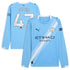Espoor™ Phil Foden Manchester City Puma 2025/26 Home Long Sleeve Player Jersey - Sky Blue