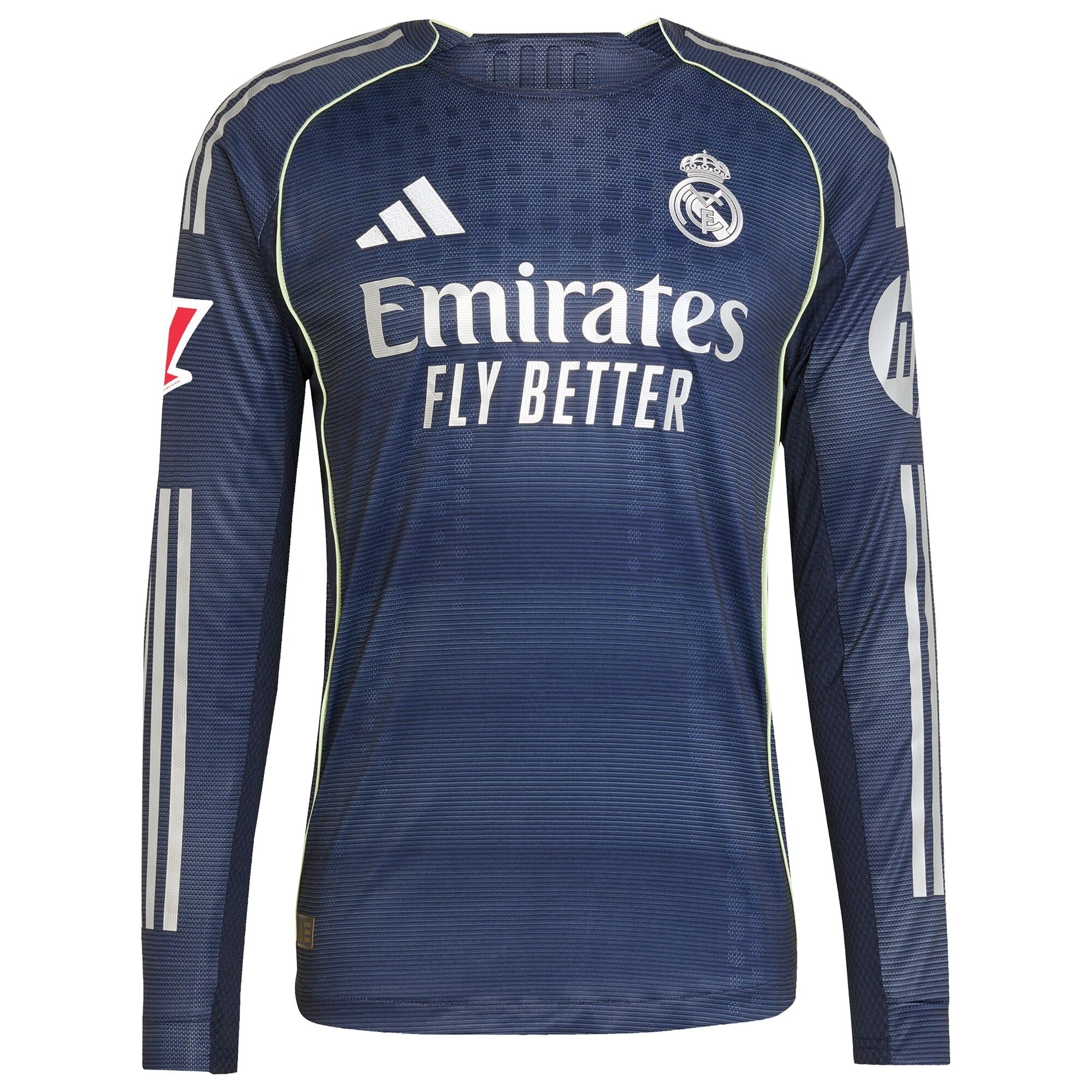 Espoor™ Real Madrid adidas 2025/26 Away Long Sleeve Custom Jersey - Blue