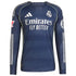 Espoor™ Real Madrid adidas 2025/26 Away Long Sleeve Custom Jersey - Blue