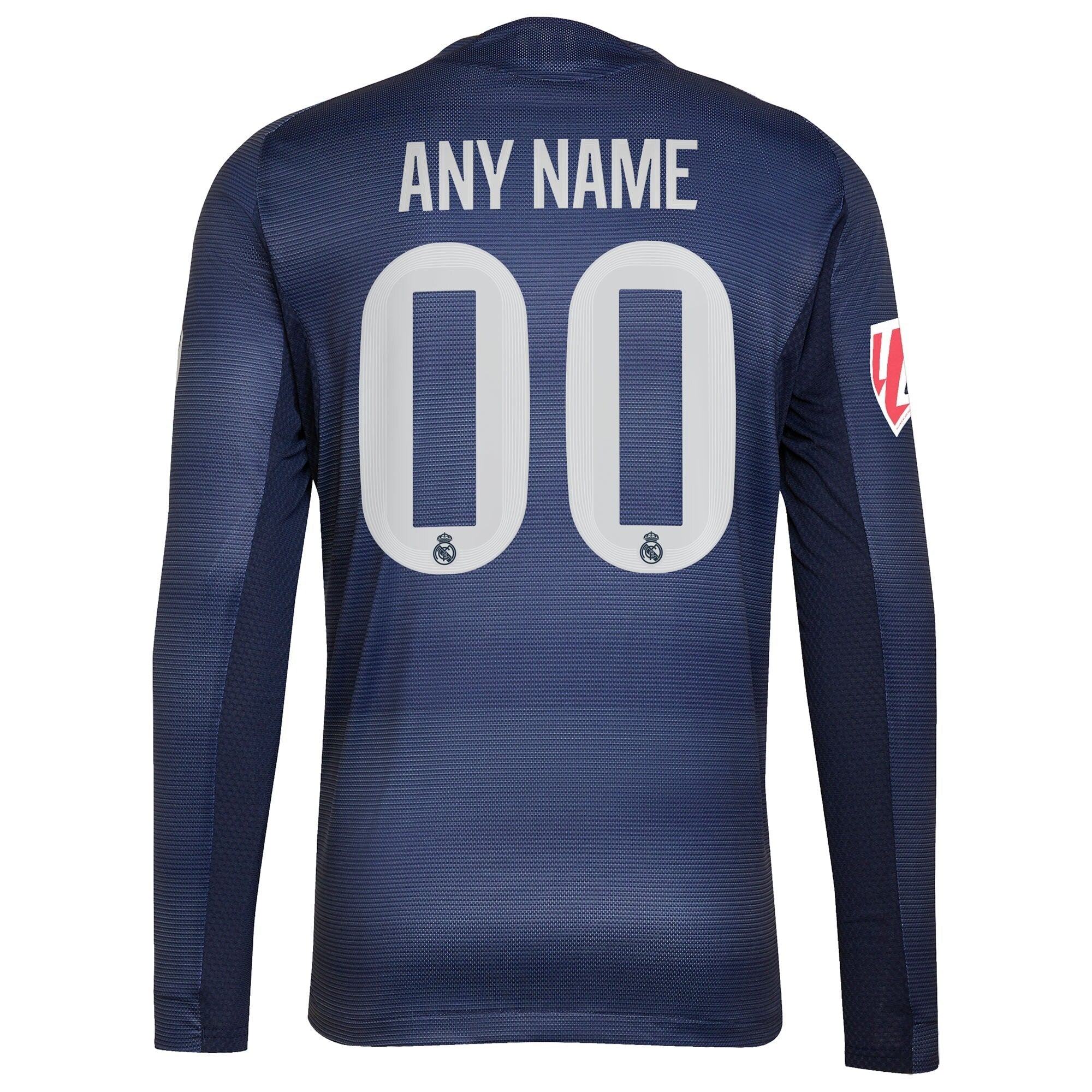 Espoor™ Real Madrid adidas 2025/26 Away Long Sleeve Custom Jersey - Blue