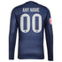 Espoor™ Real Madrid adidas 2025/26 Away Long Sleeve Custom Jersey - Blue